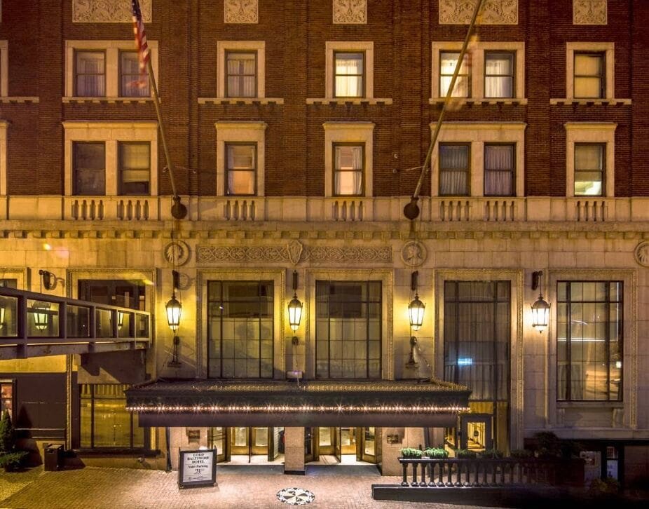 Lord Baltimore Hotel haunted hotel in maryland